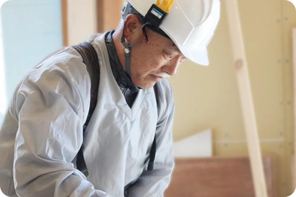 自社で育てた職人と確かな施工技術