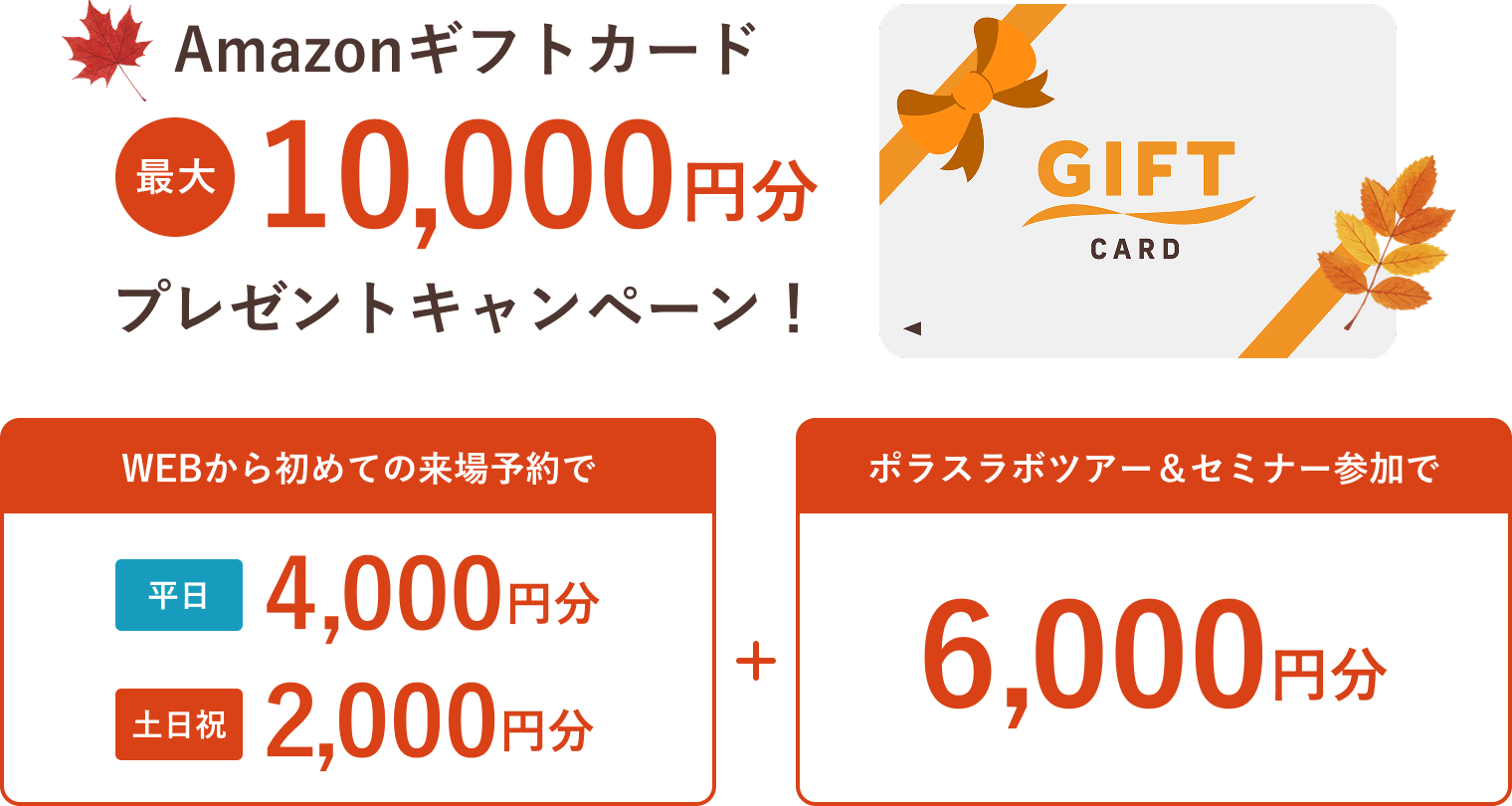 Amazonギフトカードを最大10,000円分プレゼントキャンペーン